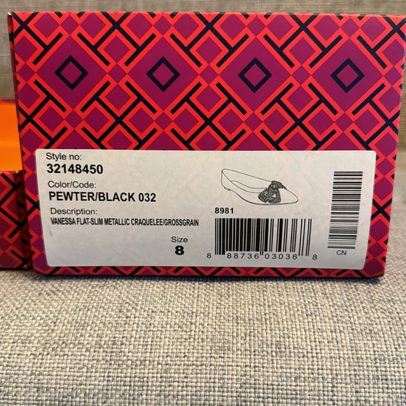 Tory Burch Vanessa Flat with Crystal Bow Detail - Picture 9 of 9